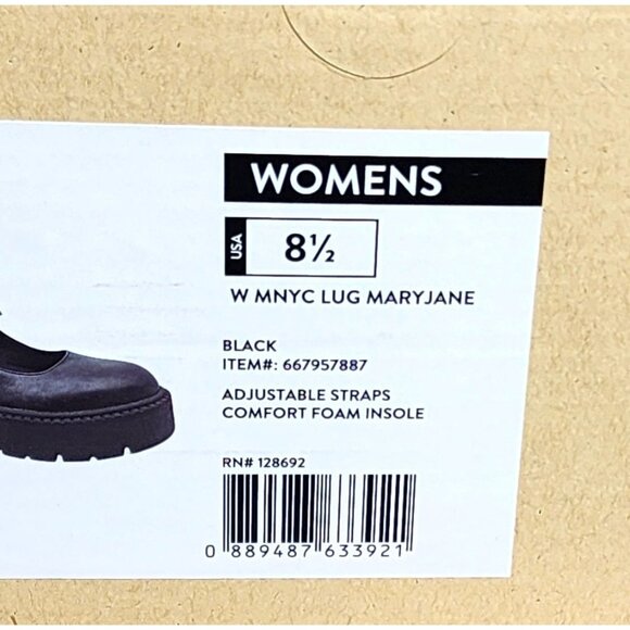 Madden NYC Mary Jane Lug Black Size 8.5 Stylish, Breathable & Eco-Friendly Shoes - Picture 11 of 16